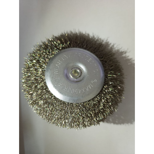 Щётка дисковая с хвостовиком неплетёная HA10006 INOX 0,3