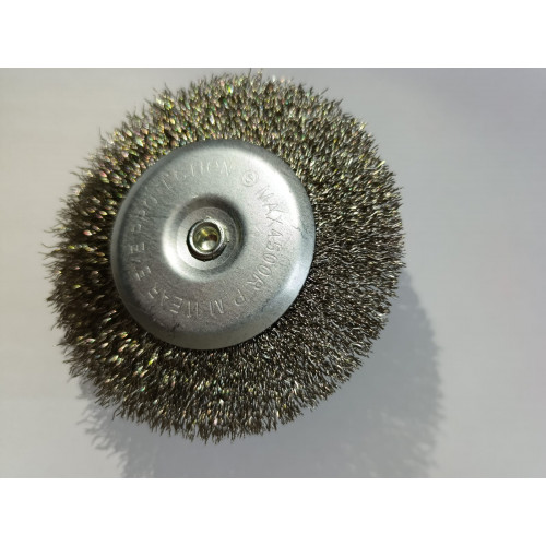 Щётка дисковая с хвостовиком неплетёная HA10006 INOX 0,3