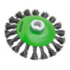 Коническая щётка плетёная DeBever d125мм*M14 (сталь 0,5)