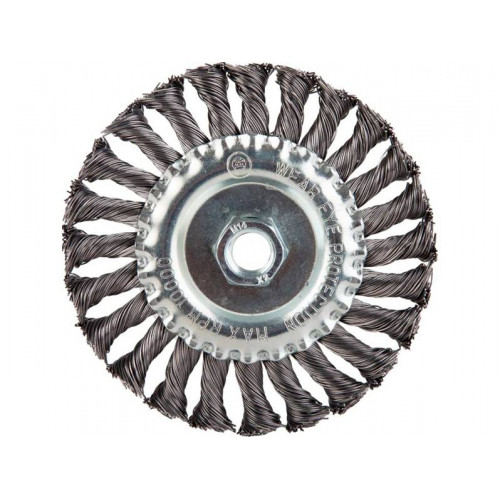 Дисковая щётка плетёная DeBever d125мм*M14 (сталь 0,5)