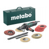 Электронная угловая шлифовальная машина Metabo WEVF 10-125 Quick Inox Set, 1000Вт